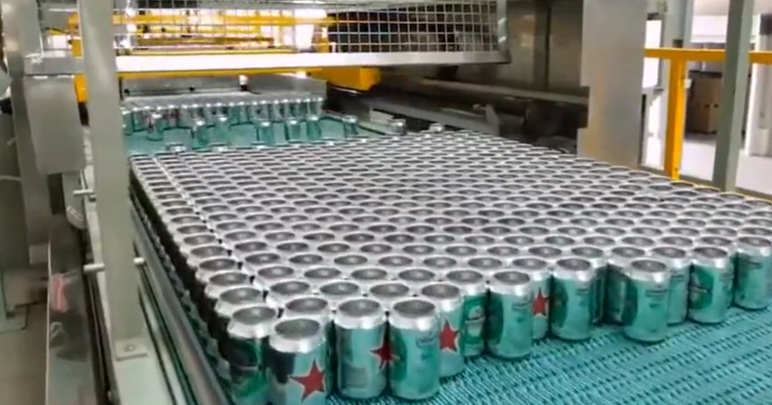 喜力啤酒飲料生產線視頻